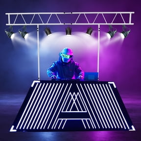 7x8ft Light Truss Stand System, Trussing DJ Booth Kit Stage DJ Light Stand T-Bar
