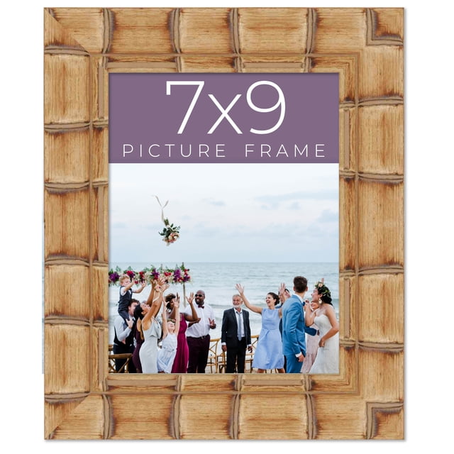 3 Inch Picture Frame 7x9 Frame Beige Real Wood Picture Frame Width 3 inches | Interior Frame ...
