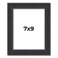 thumbnail image 1 of 7x9 Frame Black Real Wood Picture Frame Width 1.25 Inches | Interior Frame Depth 0.5 Inches |, 1 of 8
