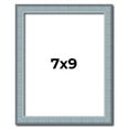 thumbnail image 1 of 7x9 Frame Blue Scuffed Farm Board Solid Wood Picture Frame Width 0.75 Inches | Interior Depth 0.5, 1 of 8
