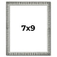thumbnail image 1 of 7x9 Frame Silver Grey Distressed Solid Wood Picture Frame | 0.75 Inch Moulding Width | Interior, 1 of 8