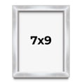 thumbnail image 1 of 7x9 Frame Silver Whitewashed Wood Grain Solid Wood Shadow Box | 0.75 Inch Moulding Width | 0.75, 1 of 8