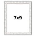 thumbnail image 1 of 7x9 Frame White Real Wood Picture Frame Width 0.75 inches | Interior Frame Depth 0.5 inches |, 1 of 8