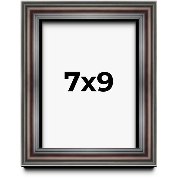 7x9 Shadow Box Frame Brown Cherry | 2.625 Inches Deep Pine Wood Traditional Shadowbox Display Frame