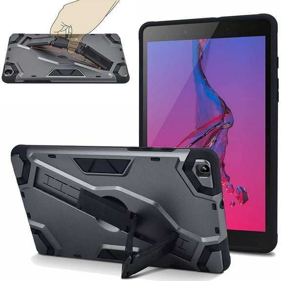 A 8.0" Case 2019 (SM-T290/ T295/ T297), Full-Body Armor Protective Shock Proof Case with Handle Hand Kickstand for Samsung Tab A 8.0 inch (2019) Tablet