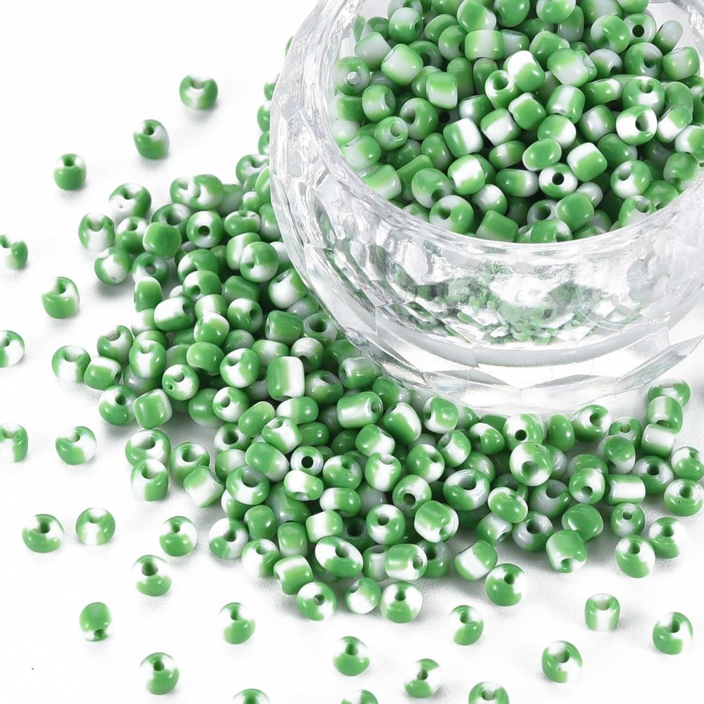 8/0 Glass Seed Beads Opaque Colours Seep Sea Green 3mm hole:1mm diy