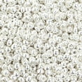 thumbnail image 1 of 8/0 Metallic Silver Czech Glass Seed Beads 40 grams, 1 of 1
