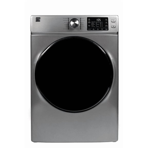 8.0 cu. ft. Electric  Front Load Dryer w/ Steam - Metallic
