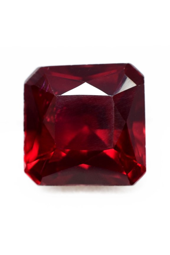 8.00 Ct NATURAL A++CERTIFIED Bloody RED Ruby Square Cut Loose Gemstone Ring Size