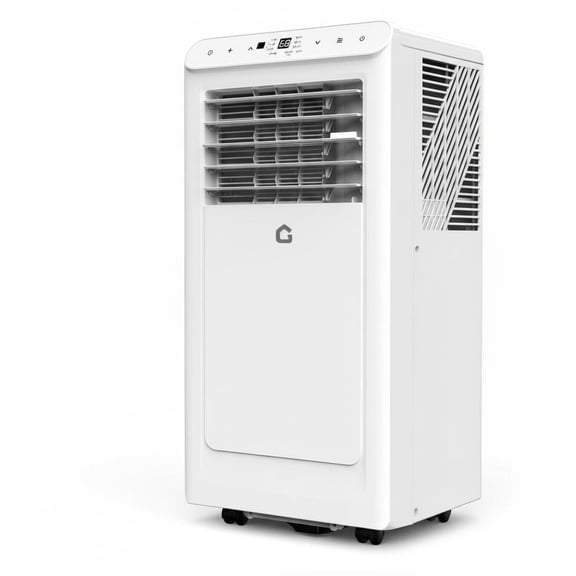 MAROUTE 8,000 BTU 3-in-1 Portable AC, Remote & Timer for 450 Sq.ft, Black Panel