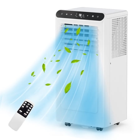 MAROUTE 8,000 BTU Portable Air Conditioner, 3-in-1 with Remote & Timer for 450 Sq.ft, Black Control Panel