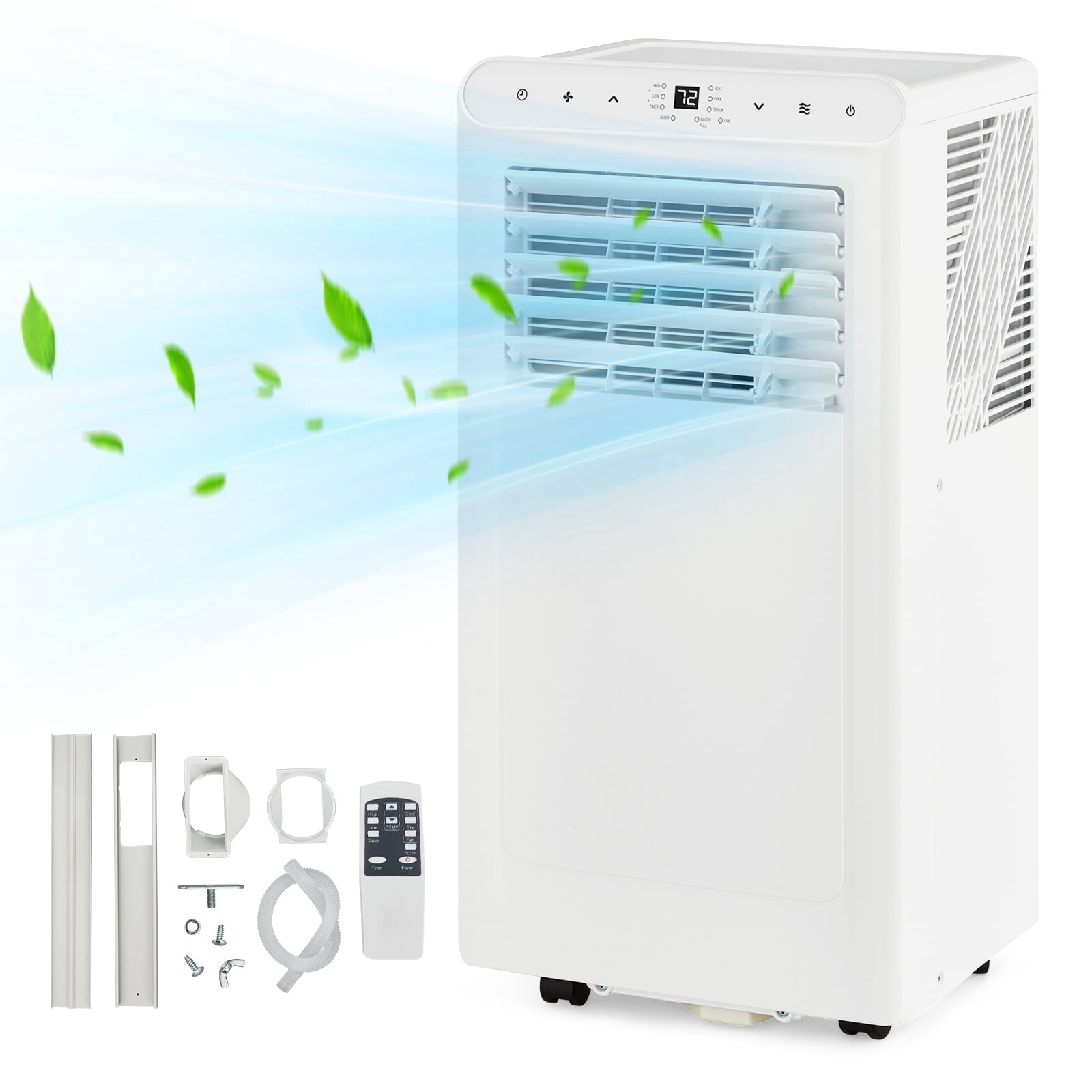 8,000 BTU Portable Air Conditioner Up to 350 Sq.Ft, 3-In-1 Small AC ...
