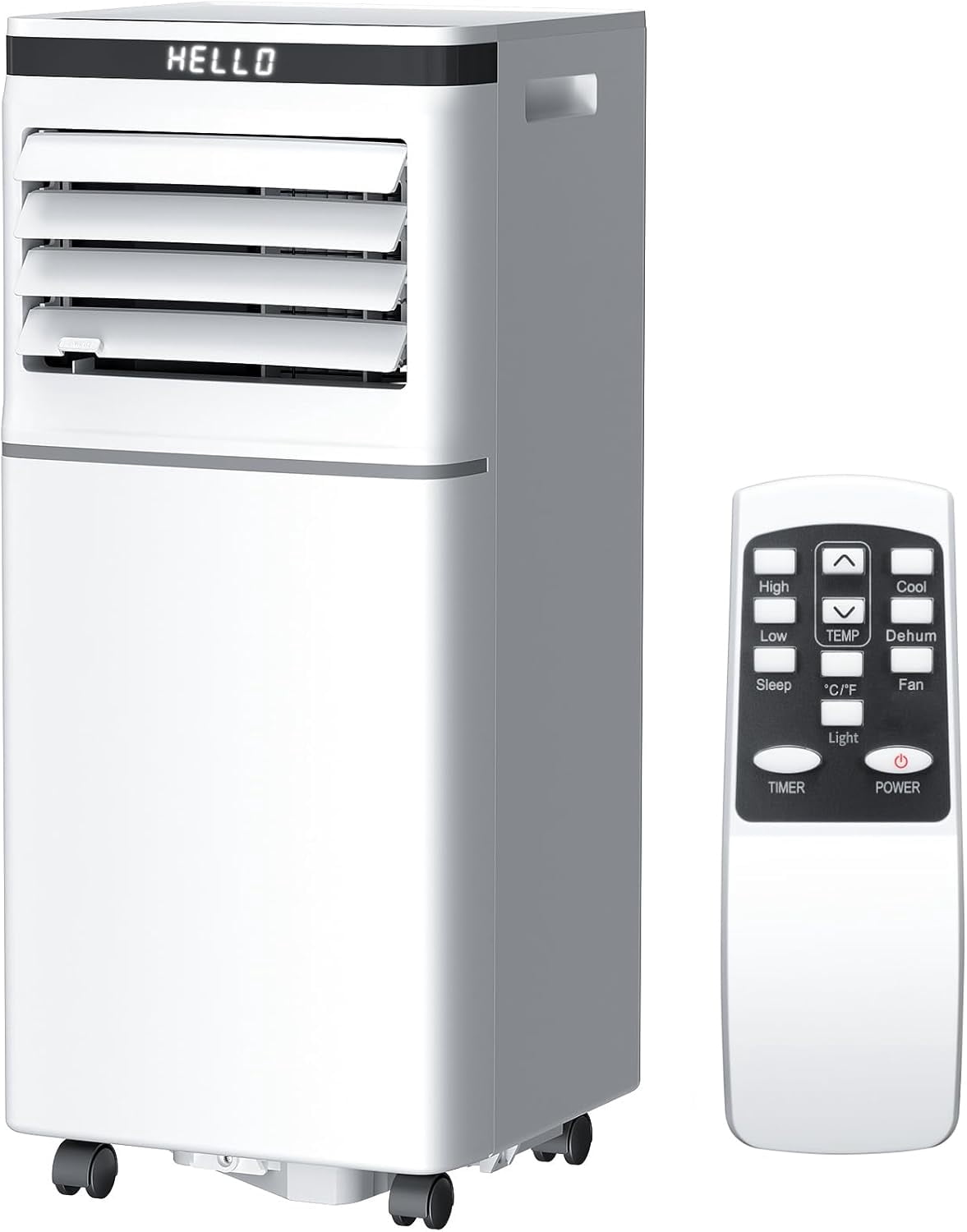 8,000 BTU Portable Air Conditioner, Compact AC with Remote Control ...