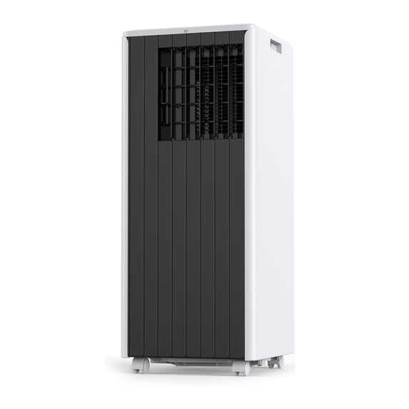 8,000 BTU Portable Air Conditioner, Cools Up to 350 Sq. Ft., with Dehumidifier & Fan Mode, Smart Control, Easy- to-Use Remote Control & Window Installation Kit Included, White