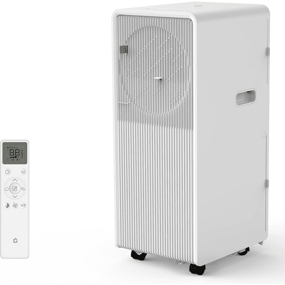 8,000 BTU Portable Air Conditioner for Room up to 350 Sq.Ft 3-IN-1 Portable AC with Remote Control,Ultra Quiet,24 Hour Timer