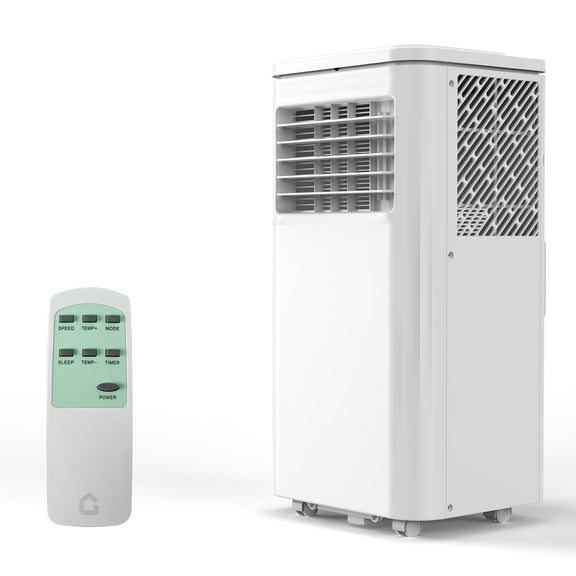 8,000 BTU Portable Air Conditioners, Quiet Portable Cooling AC Unit Up to 350 Sq.Ft. with Dehumidifier, 24H Timer, Sleep Modes, 3-IN-1 AC Unit with Remote Control, for Bedroom, Room, Office,Apartment