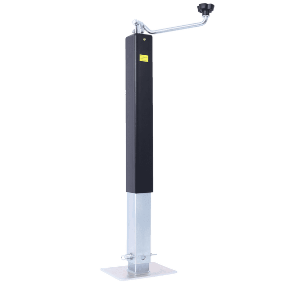 8,000 lbs Topwind Weld-On Jack, Durable Black & Zinc Finish with Grease Zerk