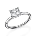 thumbnail image 1 of 8.00MM D-F VS Moissanite Ring (0.96 ct Moissanite Weight, 3.14 ct dew) Asscher Cut 14K Gold, 1 of 3