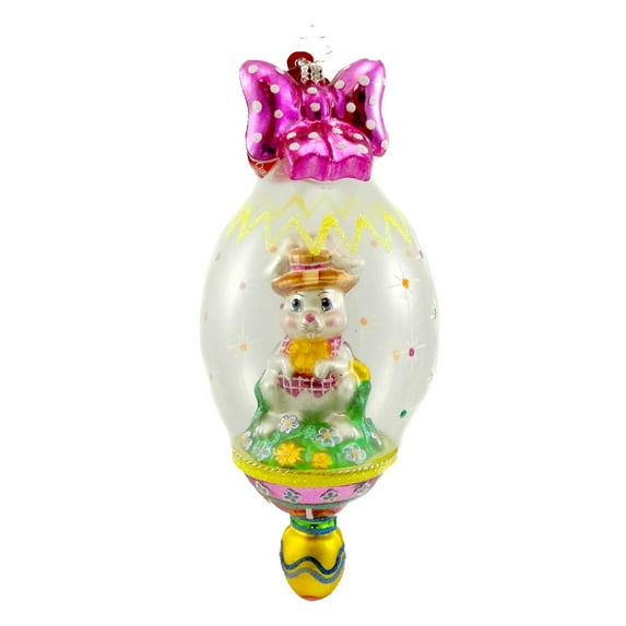 8.00In Beau Bunny Brummel, Glass, Ornament Easter Rabbit Egg 1012012
