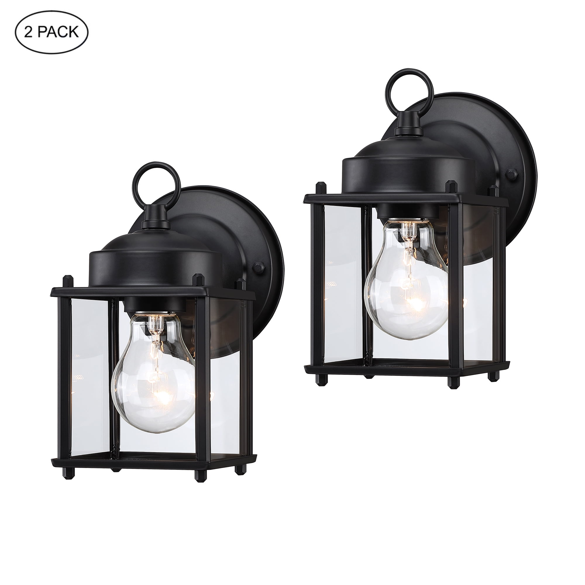 8.06"H Outdoor Wall Lights Matte Black Outdoor Light Fixtures Wall