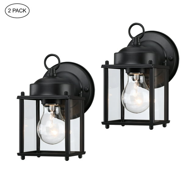 8.06"H Outdoor Wall Lights Matte Black Outdoor Light Fixtures Wall