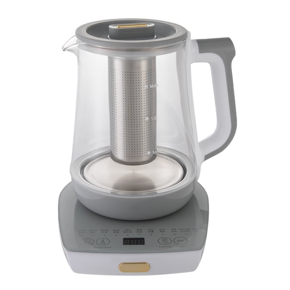 8.07*9.05*9.64in Electric Tea Kettle,1.8LGlass Tea Maker, Tea Water Boiler for Coffee, Tea, Milk, Water, Hot Chocolate