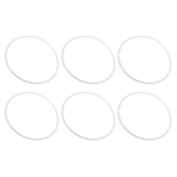 8.07" Plastic Craft Rings Dream Catcher Circle Macrame Round Rings Floral Hoops Rings for DIY Craft, 6Pack