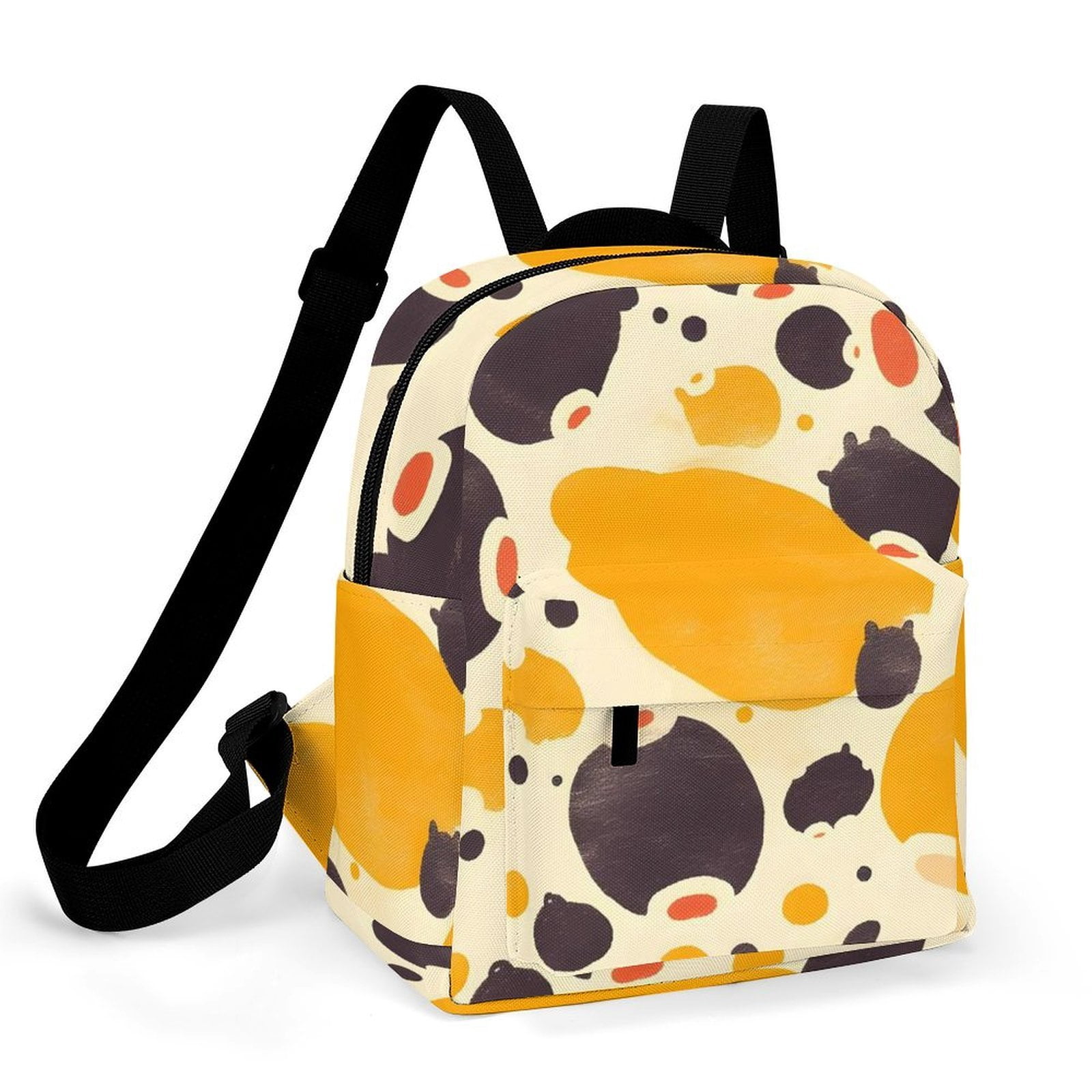 8.1×10in Casual Women'S Backpack With Anti-Contraction And Stretch For Sports Activities Travel Picnics Milk Cow Print Style Sienna_3