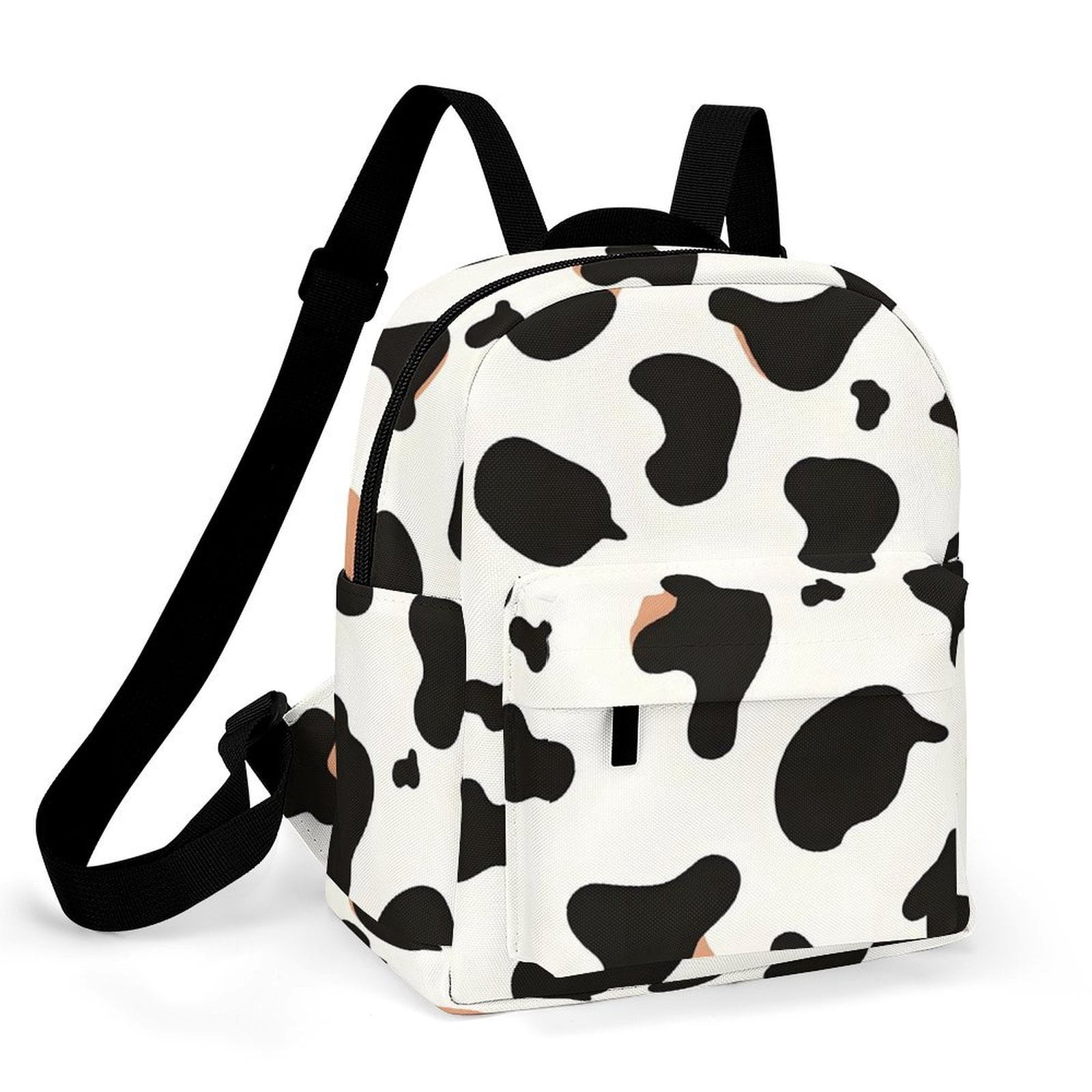 8.1×10in Casual Women'S Backpack With Anti-Contraction And Stretch For Sports Activities Travel Picnics Simple Cow Print Pattern1_1