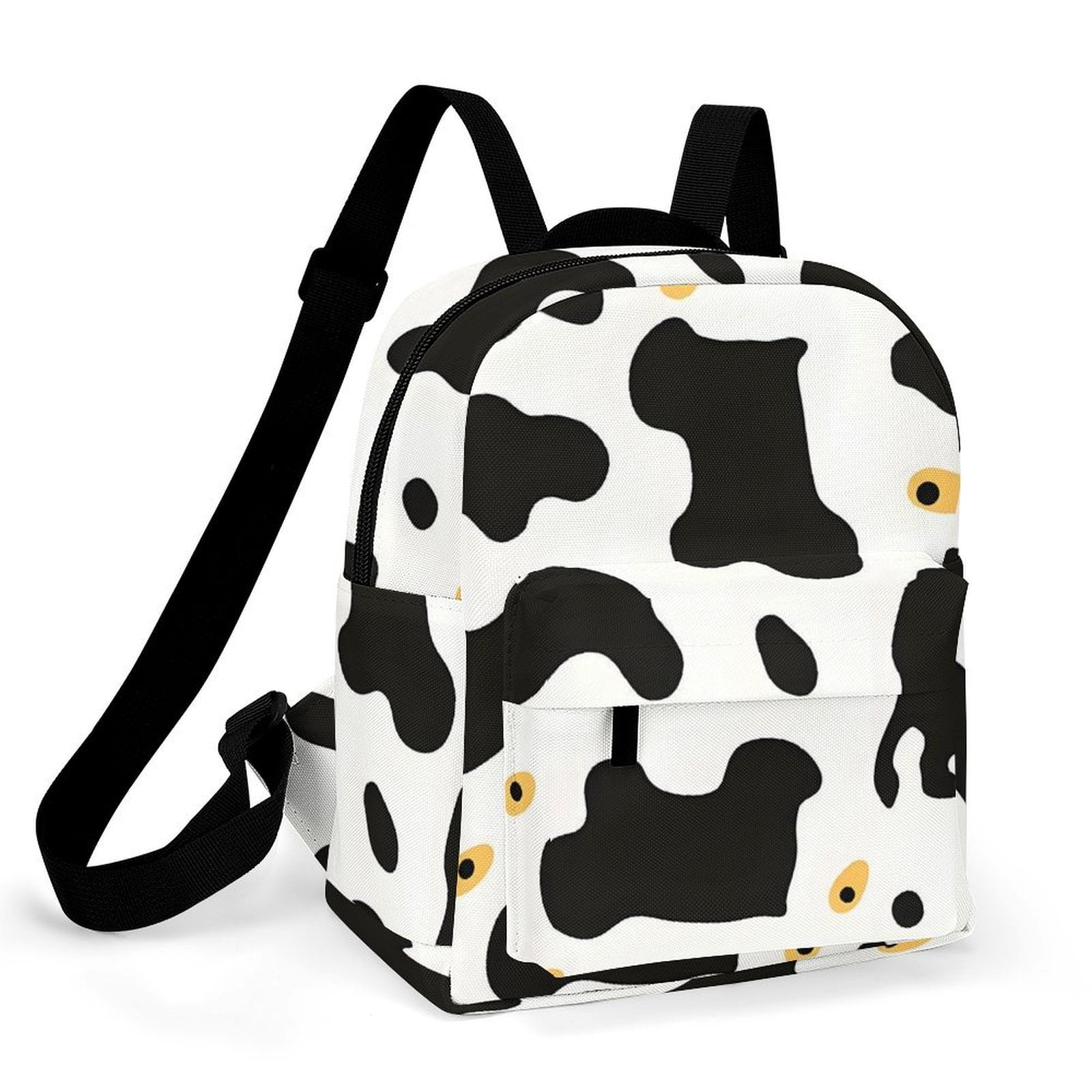 8.1×10in Casual Women'S Backpack With Anti-Contraction And Stretch For Sports Activities Travel Picnics Simple Cow Print Pattern1_4