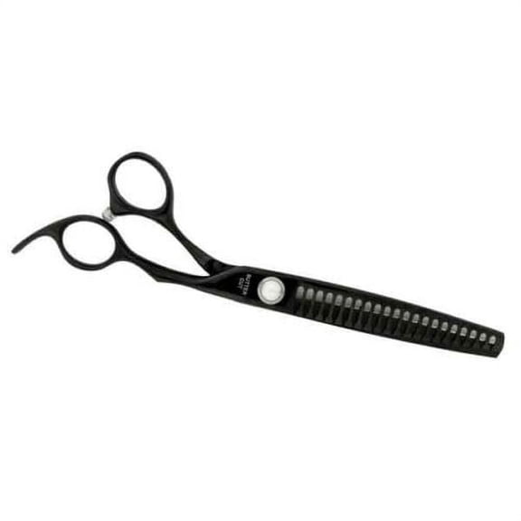 8 1/2" Black Pearl Left Handed Scissor 26 Tooth Texturizer Grooming Shears
