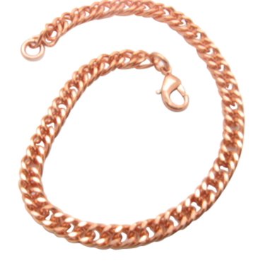 Copper Anklets - 10 1/2 Inch Solid Copper Anklet, 5/16 Of An Inch Wide Ca686g Made In The Usa