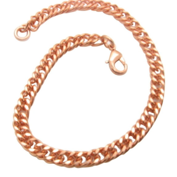 8 1/2 Inch Copper Anklet, 1/4 of an inch wide, CA652GG - Made in the USA.