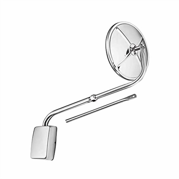 8 1/2" Semi Bubble Convex Mirror with Stainless Steel Pod Mount and Extension Arm | F245684