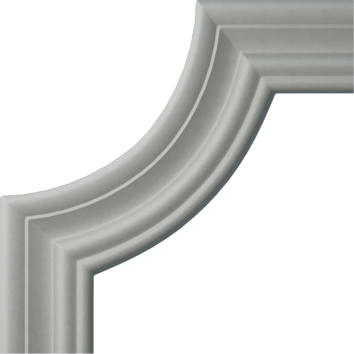 Gray Urethane Panel Moulding Corner for Decorative Walls