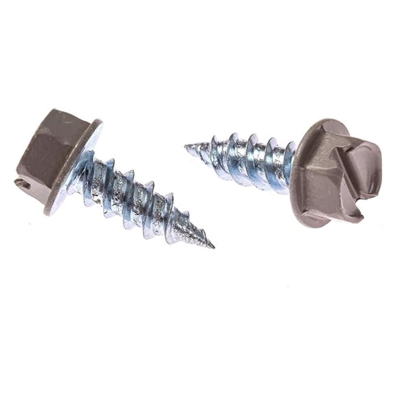 #8 1/2 inch (1000 Count) Gutter Downspout Or Sheet Metal Screws (Multiple Quantities/Colors) - Easy Start Sharp Tip - Zip Screws/Fasteners (1000, Dove Grey)