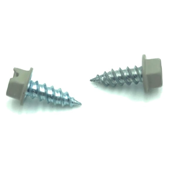 #8 1/2 inch (500 Count) Gutter Downspout Or Sheet Metal Screws (Multiple Quantities/Colors) - Easy Start Sharp Tip - Zip Screws/Fasteners (500, Clay)