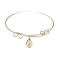 thumbnail image 1 of 8 1/2 inch Round Double Loop Bangle Bracelet w/ Lord Is My Shepherd in Gold-Filled, 1 of 3