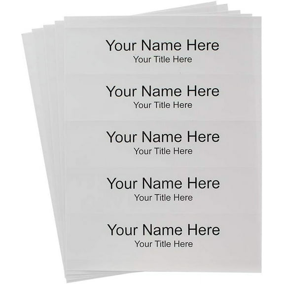 8-1/2" wide x 2" high Perforated Card Stock - For 8-1/2" wide x 2" high Template - 5 Per Sheet (100 Pack) By Plastic Products Mfg.