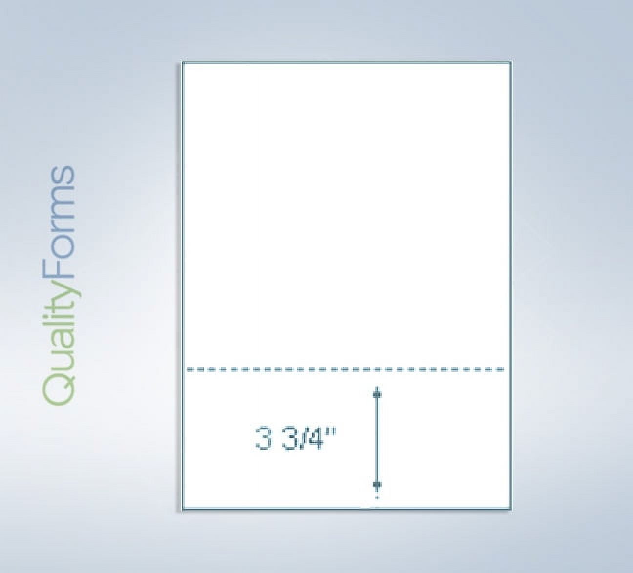 8-1/2 x 11" 20# Perforated Paper, 1 perf @ 3-3/4" from bottom