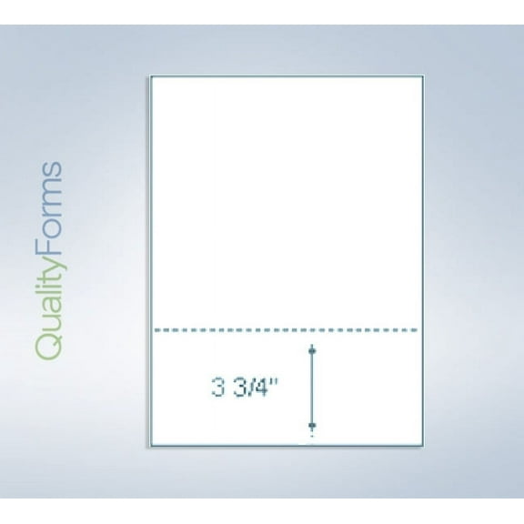 8-1/2 x 11" 20# Perforated Paper, 1 perf @ 3-3/4" from bottom