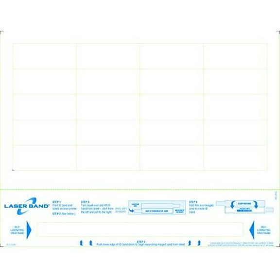8-1/2" x 11" Adult Band w/Labels Carton of 1000