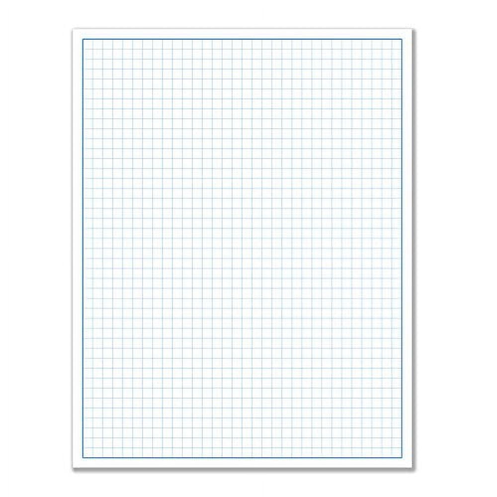 School Smart Graph Paper Pad with Chipboard Back, Letter Size