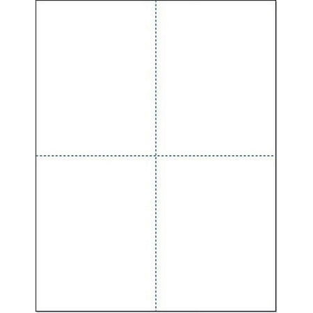 8-1/2 x 11 Laser and Inkjet Printer Postcards 4 up Per Page, 4-1/4" x 5-1/2" After Perf 250 Sheets / 1000 Cards