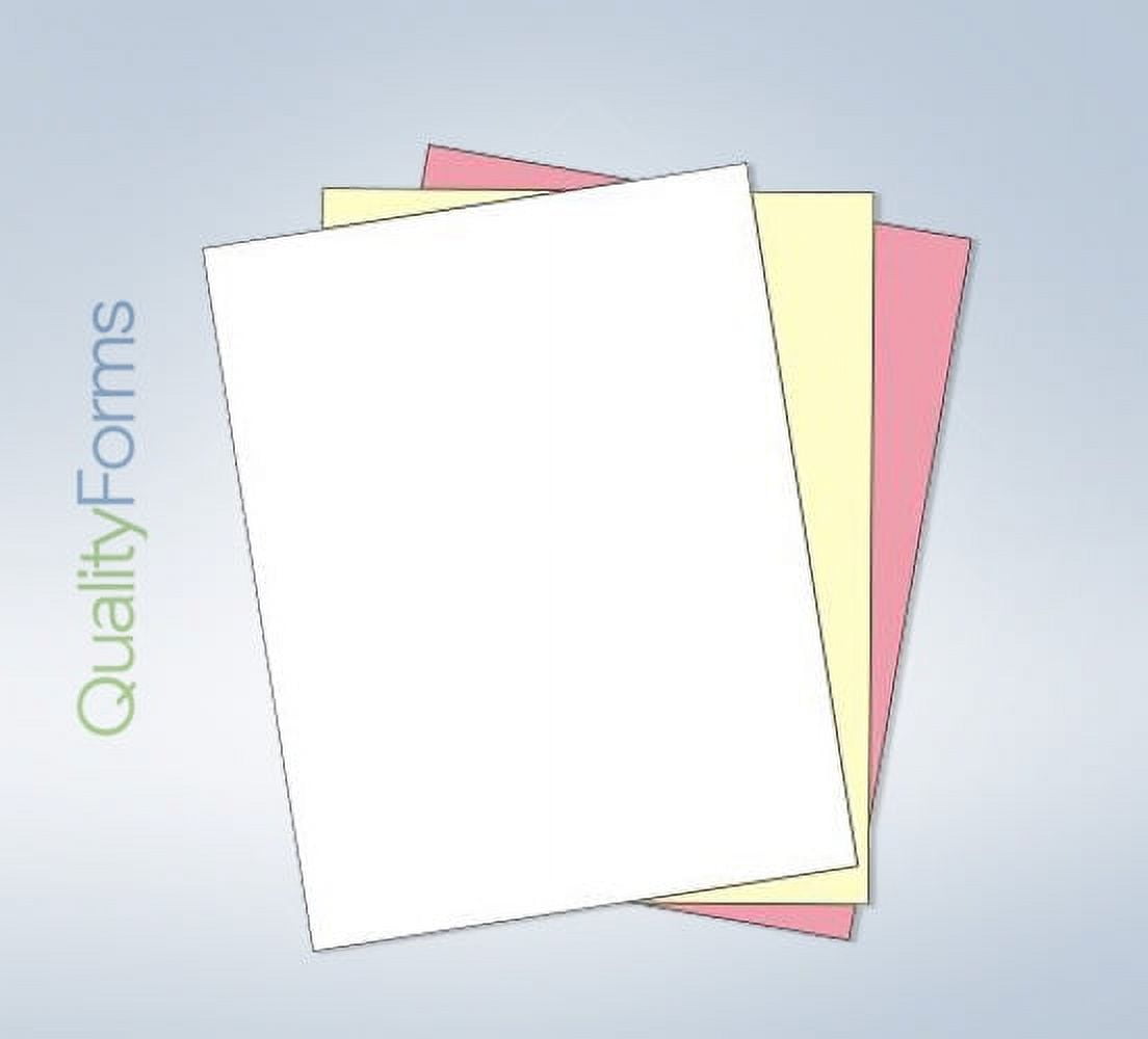 81/2 x 11" NCR Laser Carbonless 3 Part Paper Ream Straight