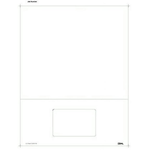 8-1/2" x 11" RealCard cutsheet, 1-Up, Inkjet/Laser Simplex Printable, Blank Stock Pack of 250