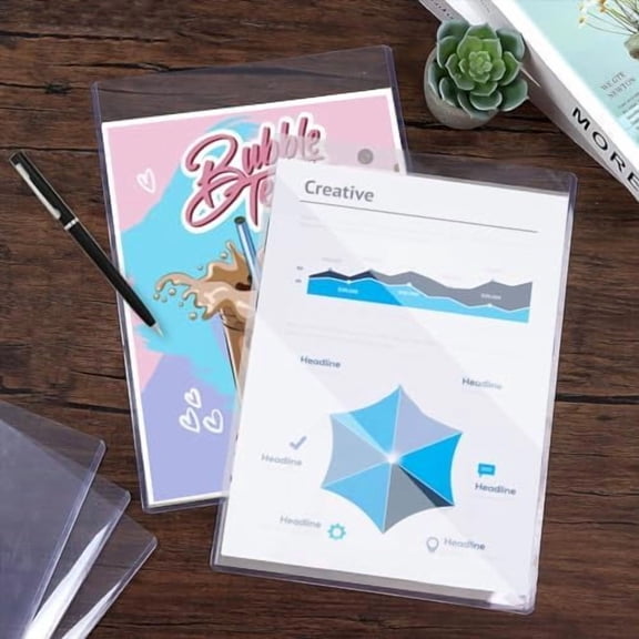 8 1/2" x 11" Rigid Print Protectors Clear Sheet Protectors Hard Plastic Paper Page Magazine Protectors for Collectors Rigid Top Loaders Document Holder Birth Certificate Protector (8)