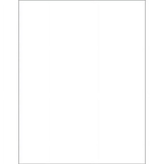 8 1/2" x 11" Weather-Resistant Laser Labels - 100 Per Case