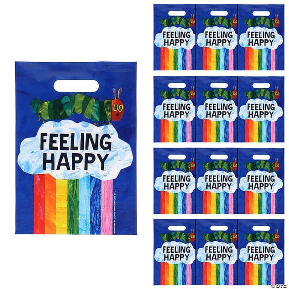 8 1/2" x 12" World of Eric Carle The Very Hungry Caterpillar Treat Bags - 12 Pieces