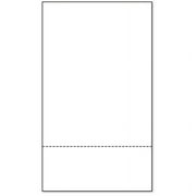 8-1/2'' x 14" Laser Cut Sheet, 24# White Stock, 1 Horizontal Perforation 3-1/2" from Bottom (Carton of 2500)